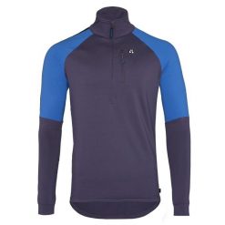 Bluza do narciarstwa biegowego z półgolfem męska Silvini Marone MJ1900. Niebieskie bluzy męskie Silvini, m, bez wzorów, bez kaptura. Za 325.00 zł.