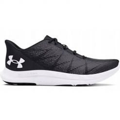 Buty do biegania damskie Under Armour Ua Charged Speed Swift. Czarne obuwie sportowe damskie Under Armour, bez wzorów, z materiału, do biegania. Za 261.99 zł.