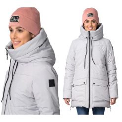 Płaszczyk kurtka turystyczna Hannah Rebeca. Szare kurtki damskie Hannah, bez wzorów, bez kaptura, trekkingowe. W wyprzedaży za 329.90 zł.