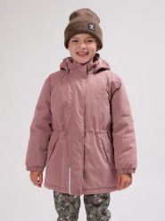 Dziewczęca kurtka wodoodporna Hummel Athena Tex. Fioletowe kurtki i płaszcze dla dziewczynek Hummel, bez wzorów, z bawełny, z kapturem. Za 316.05 zł.