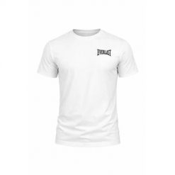 Koszulka sportowa męska Everlast EL0912WHITE. Białe koszulki sportowe męskie Everlast, m, bez wzorów, z bawełny, bez kołnierzyka, bez ramiączek, na fitness i siłownię. Za 108.00 zł.