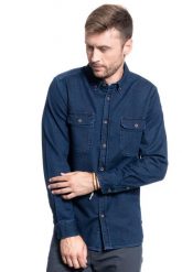 MUSTANG Casper denim felpa 1009907 5000 500. Koszule męskie Mustang, m, bez wzorów, z denimu, bez kołnierzyka, bez ramiączek. Za 159.99 zł.