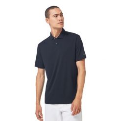 Koszulka Polo Męska Oakley Divisional UV II T-shirt. Czarne koszulki polo męskie Oakley, m, bez wzorów, sportowe, bez ramiączek. Za 88.99 zł.