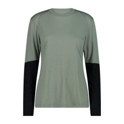 Koszulka damska CMP. Zielone koszulki sportowe damskie CMP, l, bez wzorów, bez kołnierzyka, bez ramiączek. Za 277.00 zł.