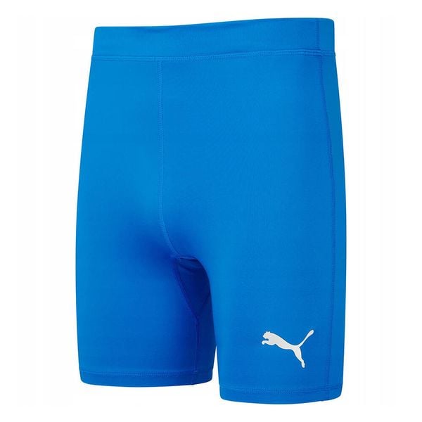 Spodenki Damskie Liga Base Layer. Niebieskie szorty sportowe damskie Puma, bez wzorów, sportowe, trekkingowe. Za 207.99 zł.