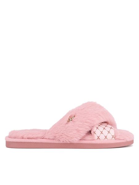 MEXX Kapcie MI002004343W Różowy. Czerwone kapcie damskie Mexx, bez wzorów, z materiału. Za 27.99 zł.