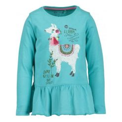 Blue Seven Koszulka Dziewczęca Z Lamą 92 Turkusowa. Niebieskie bluzki dla dziewczynek Blue Seven. Za 39.00 zł.