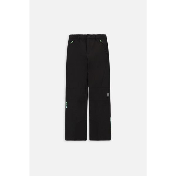 Spodnie softshell turystyczne chłopięce Lemon Explore ZL3 czarne. Czarne spodnie materiałowe dla chłopców LEMON explore, bez wzorów, z elastanu, sportowe, trekkingowe. Za 159.90 zł.