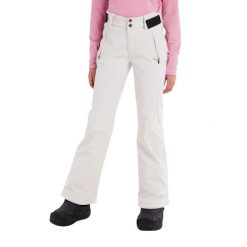 Dziewczęce spodnie narciarskie Protest Lole Softshell. Białe spodnie materiałowe dla dziewczynek Protest, na zimę, bez wzorów, z nylonu. Za 395.50 zł.