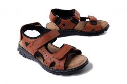 ARTIKER RELAKS 56A0002 brązowy, sandały męskie. Brązowe sandały męskie Artiker Relaks, bez zapięcia. Za 167.93 zł.