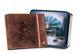 Portfel patriotyczny Peterson [DH] PTN 304PW-04 2-1-4 H brązowy. Brązowe portfele męskie Peterson, bez wzorów, ze skóry. Za 104.00 zł.