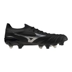 Buty piłkarskie Mizuno Morelia Neo Beta Elit Mix SG. Czarne buty sportowe męskie Mizuno, ze skóry, bez zapięcia, do piłki nożnej. W wyprzedaży za 708.75 zł.