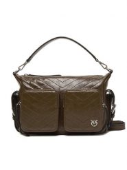 PINKO Torebka Cargo Camera Bag Al 25-25 PLTT 105110 A2JC Brązowy. Brązowe torebki do ręki damskie Pinko, bez wzorów, ze skóry, bez dodatków. Za 2,229.00 zł.