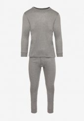 Szara Piżama Komplet Bluza i Kalesony Delwinea. Szare bluzy męskie Born2be, l, bez wzorów, z bawełny, bez ramiączek, długie. Za 59.99 zł.