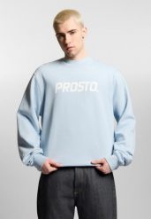 Bluza sportowa męska Prosto Old Logo bez kaptura. Niebieskie bluzy męskie Prosto., l, bez wzorów, bez kaptura. Za 234.99 zł.