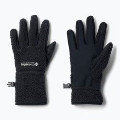 Rękawiczki trekkingowe damskie Columbia Helvetia II Sherpa. Czarne rękawiczki damskie Columbia, bez wzorów, sportowe. Za 149.99 zł.