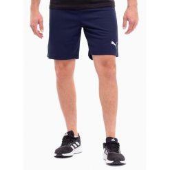 Szorty Puma teamRISE. Białe krótkie spodenki sportowe męskie Puma, m, bez wzorów, do piłki nożnej. Za 55.09 zł.