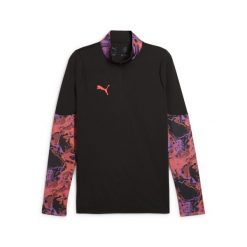 Męska bluza piłkarska z zamkiem 1/4 individualCUP PUMA Black. Czarne bluzy męskie Puma, m, bez wzorów, do biegania. Za 222.50 zł.