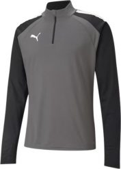 Puma Bluza męska Puma teamLIGA 1/4 Zip Top szaro-czarna 657236 13 XL. Czarne bluzy męskie Puma, m, bez wzorów, bez kaptura. Za 193.31 zł.