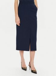TWINSET Spódnica ołówkowa 242TP2153 Granatowy Regular Fit. Niebieskie spódnice damskie Twinset, bez wzorów, z syntetyku, ołówkowe. Za 469.99 zł.