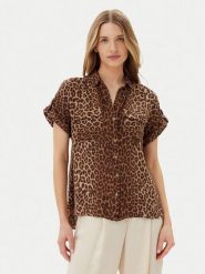 Vero Moda Koszula Bumpy 10331923 Brązowy Regular Fit. Brązowe bluzki damskie Vero Moda, xs, bez wzorów, z wiskozy, bez kołnierzyka, bez ramiączek. Za 79.99 zł.