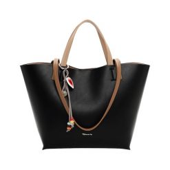 Tamaris Torebka Shopper TAS Keshia Torebki 1 ct Czarny Damski. Czarne torby na ramię damskie Tamaris, bez wzorów, z materiału, eleganckie, bez dodatków. Za 275.99 zł.