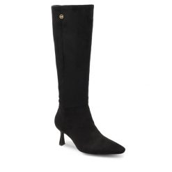 Kozaki Nine West. Czarne kozaki damskie Nine West, bez obcasa, na szpilce. Za 329.99 zł.