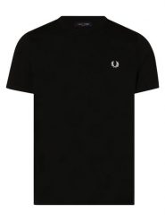 Fred Perry T-shirt Mężczyźni Bawełna czarny, XL. Czarne t-shirty męskie Fred Perry, m, bez wzorów, z bawełny, bez kołnierzyka. Za 299.95 zł.