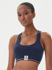 Tommy Hilfiger Biustonosz top UW0UW06061 Granatowy. Niebieskie biustonosze Tommy Hilfiger, bez wzorów, z bawełny. Za 179.99 zł.
