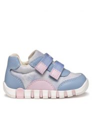 Geox Sneakersy B Iupidoo B3558A 0AS54 C4YE8 Niebieski. Niebieskie buty sportowe dziewczęce Geox, bez wzorów, ze skóry, bez zapięcia. Za 129.99 zł.