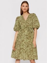 Gestuz Sukienka codzienna Averygz 10905399 Zielony Loose Fit. Zielone sukienki damskie Gestuz, na co dzień, bez wzorów, z bawełny, bez kołnierzyka, bez ramiączek, proste. Za 799.99 zł.