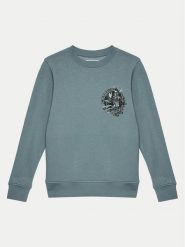 Jack & Jones Junior Bluza Skull Rock 12259869 Niebieski Standard Fit. Niebieskie bluzy dla chłopców Jack & Jones Junior, bez wzorów, z bawełny, bez ramiączek, bez kaptura. Za 59.99 zł.