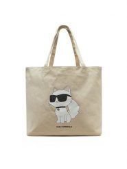 KARL LAGERFELD Torebka A1W50022 Beżowy. Brązowe torebki do ręki damskie KARL LAGERFELD, bez wzorów, z materiału, bez dodatków. Za 199.99 zł.