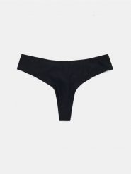 Dół od bikini stringi - czarny. Czarne bikini damskie Sinsay, l, bez wzorów. Za 12.99 zł.
