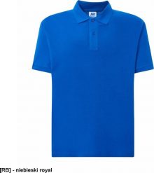 JHK PORA 210 - męskie polo z krótkim rękawem 100% stabilizowana bawełna, 200- 210g - niebieski royal 2XL. Niebieskie koszulki polo męskie JHK, m, bez wzorów, z bawełny, bez ramiączek. Za 34.87 zł.