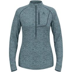 Bluza techniczna damska ODLO Tencia Mid Layer 1/2 zip. Niebieskie bluzy damskie Odlo, bez wzorów, bez kaptura. Za 399.99 zł.