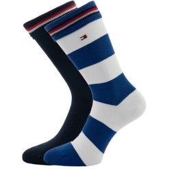 Skarpety Rugby Męskie Tommy Hilfiger 39-42 z Bawełny. Niebieskie skarpety męskie ZEAGLE, bez wzorów, z bawełny. Za 136.99 zł.