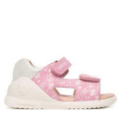 Sandały Biomecanics. Czerwone sandały dziewczęce Biomecanics, bez zapięcia. Za 269.99 zł.