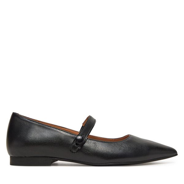 Półbuty Fly London. Czarne półbuty damskie Fly London, bez wzorów, bez obcasa, na płaskiej podeszwie, bez zapięcia. Za 489.99 zł.