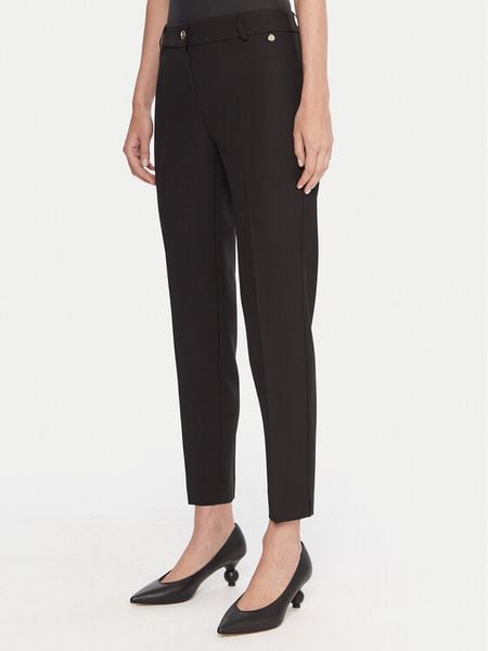 Maryley Spodnie materiałowe 25IB52Z/M17/43NE Czarny Regular Fit. Czarne spodnie materiałowe damskie Maryley, l, bez wzorów, z materiału. Za 159.99 zł.