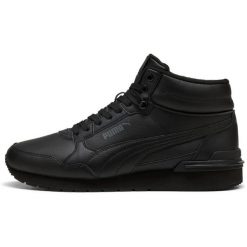 Buty Puma St Runner V4 Mid Czarny. Czarne buty sportowe męskie Puma, bez zapięcia, na fitness i siłownię. Za 243.18 zł.