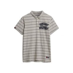 Polo vintage z jersey Superdry Athletic. Białe koszulki polo męskie Superdry., m, bez wzorów, z jersey, retro, bez ramiączek. Za 237.75 zł.