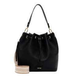 SURI FREY Worek SFY Gray Torebki 1 ct Czarny Damski. Czarne torby na ramię damskie Suri Frey, z aplikacjami, z materiału, bez dodatków. Za 275.99 zł.