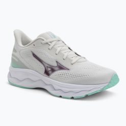 Buty do biegania damskie Mizuno Wave Serene 2 snow. Białe obuwie sportowe damskie Mizuno, bez wzorów, do biegania, mizuno wave. Za 449.99 zł.