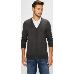 Tommy Hilfiger - Sweter. Czarne kardigany męskie Tommy Hilfiger, z bawełny. W wyprzedaży za 399.90 zł.
