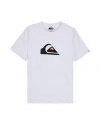 Koszulka dla Chłopców COMP LOGO. Białe t-shirty dla chłopców Quiksilver, bez wzorów, z bawełny, bez ramiączek. Za 74.99 zł.