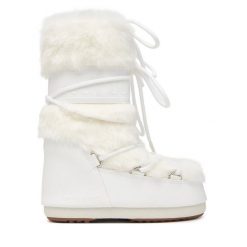 Śniegowce Moon Boot. Białe śniegowce dziewczęce Moon Boot, bez zapięcia. Za 1,129.00 zł.