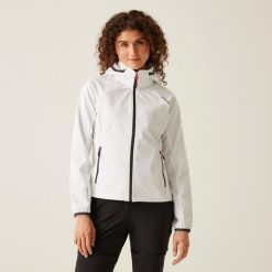 Bourde damski softshell. Białe kurtki damskie Regatta, xl, bez wzorów, z materiału, bez kaptura. Za 139.99 zł.