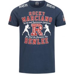 T-shirt o wąskim kroju Benlee Gymnasium. Niebieskie t-shirty męskie BENLEE, m, bez wzorów, bez kołnierzyka. Za 179.50 zł.