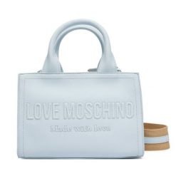 Torebka LOVE MOSCHINO. Niebieskie torebki do ręki damskie Love Moschino, bez wzorów, klasyczne, bez dodatków. Za 879.99 zł.